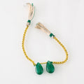 Natural Emerald Teardrop Pair
