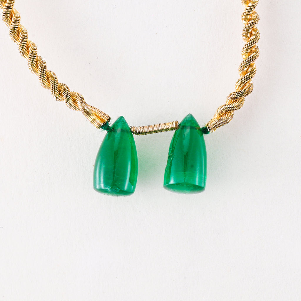 Natural Emerald Goshwara Drops