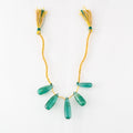 Emerald Elongated Goshwara Beads