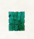Emerald Carved Botanical Plaque