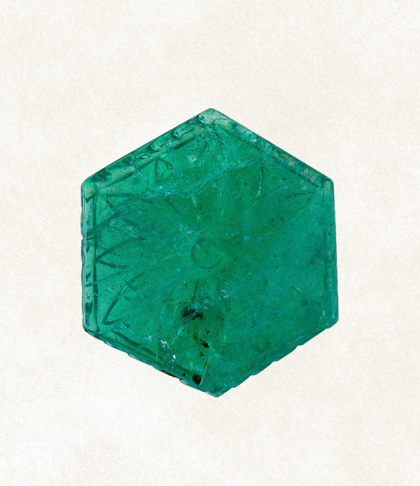 Emerald Sunburst Hexagon