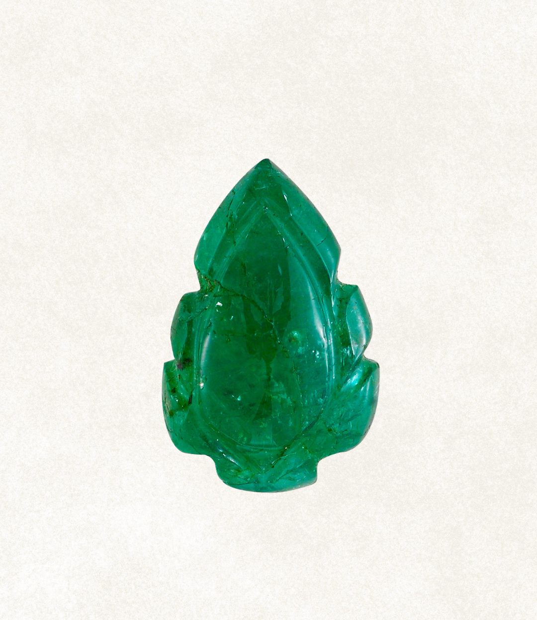 Emerald Lotus Bud Carving