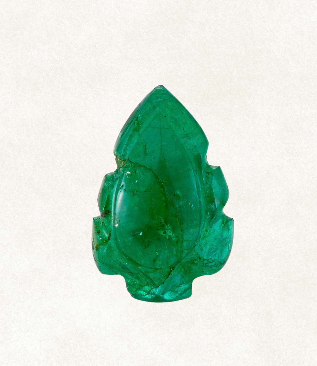 Emerald Lotus Bud Carving