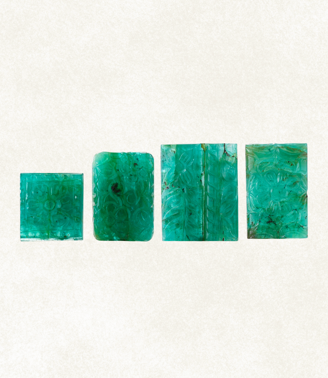 Carved Emerald Decorative Panels