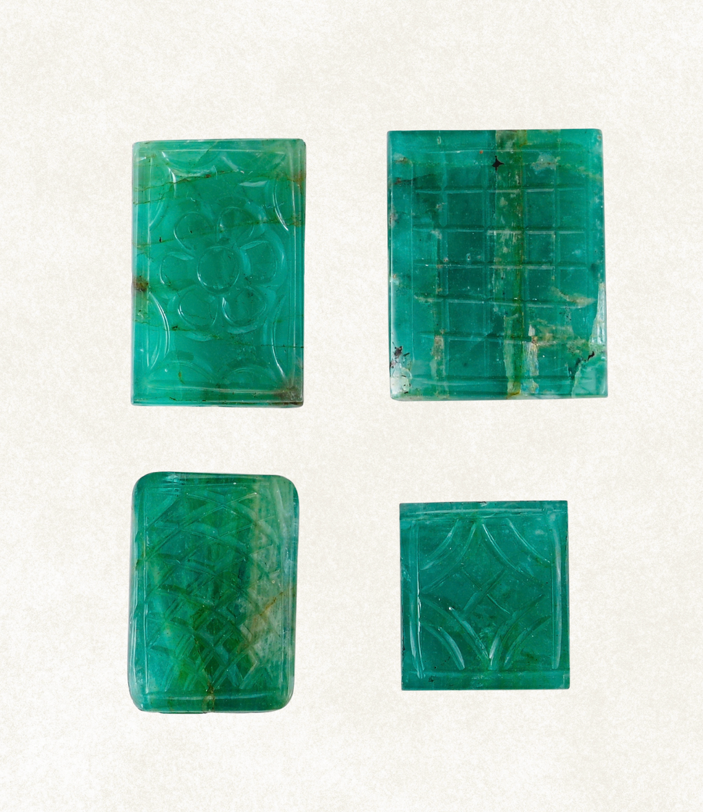 Carved Emerald Decorative Panels