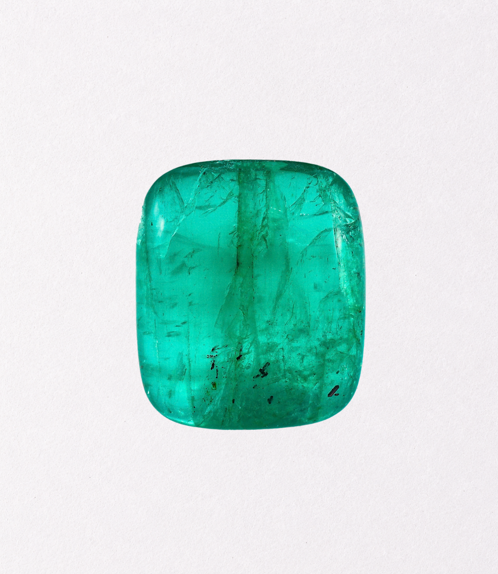 Natural Emerald Cushion Cabochon