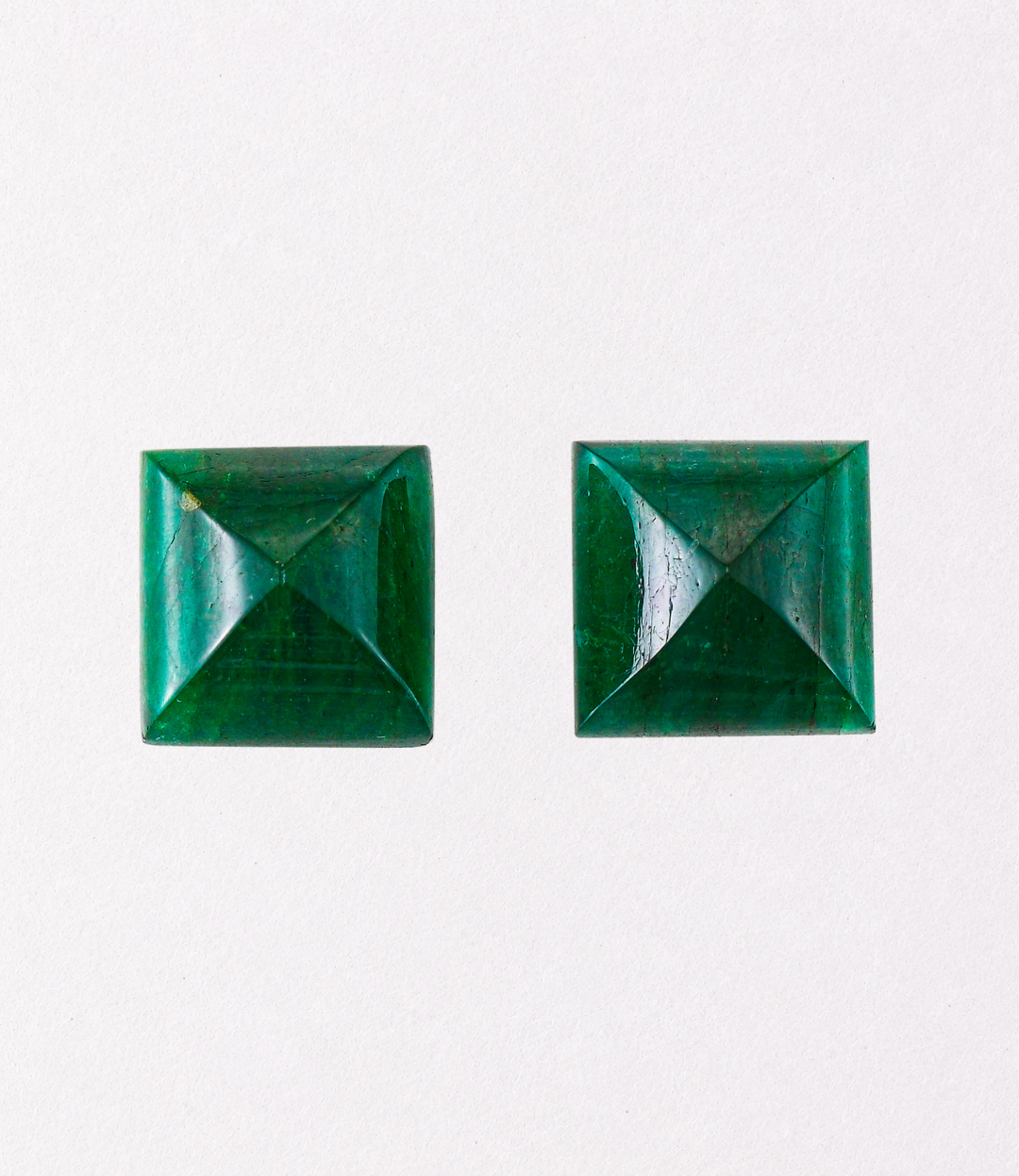 Emerald Pyramid-Cut Pair