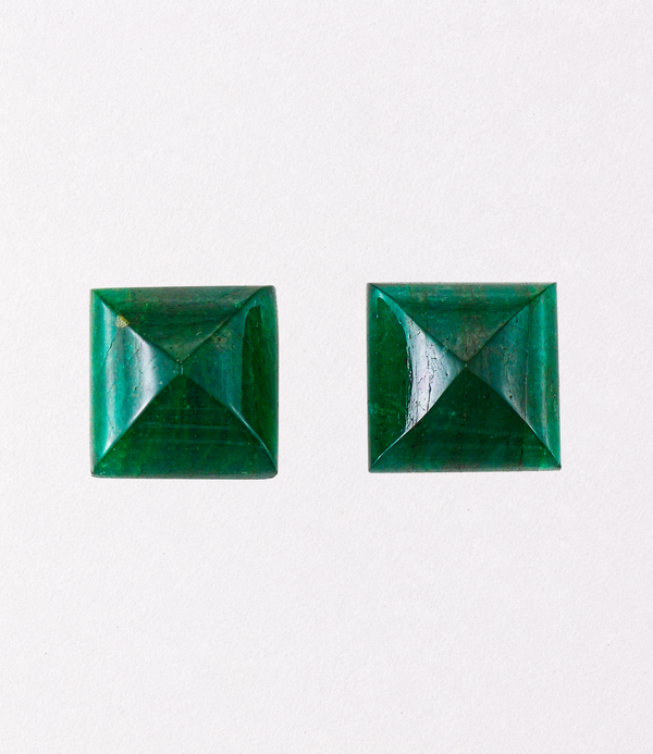 Emerald Pyramid-Cut Pair