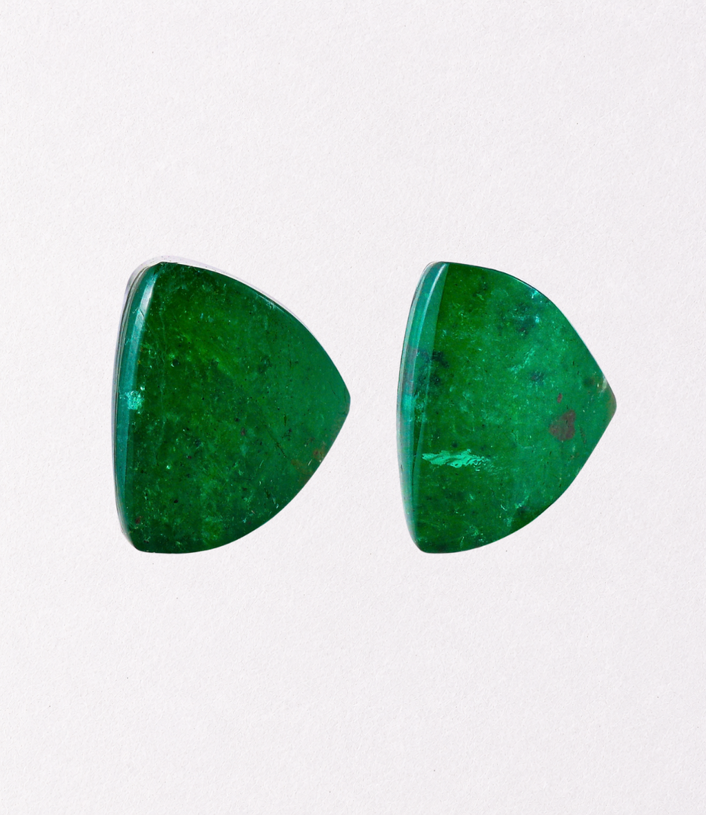 Emerald Pyramid-Cut Pair