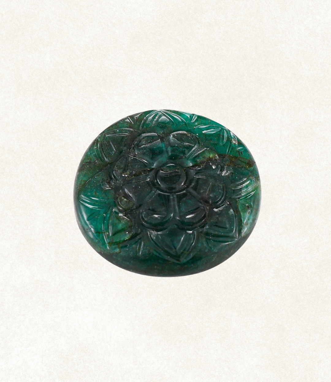 Carved Floral Cabochon