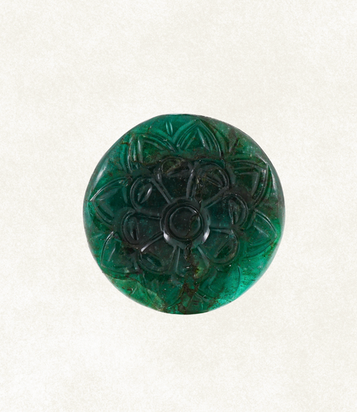 Carved Floral Cabochon
