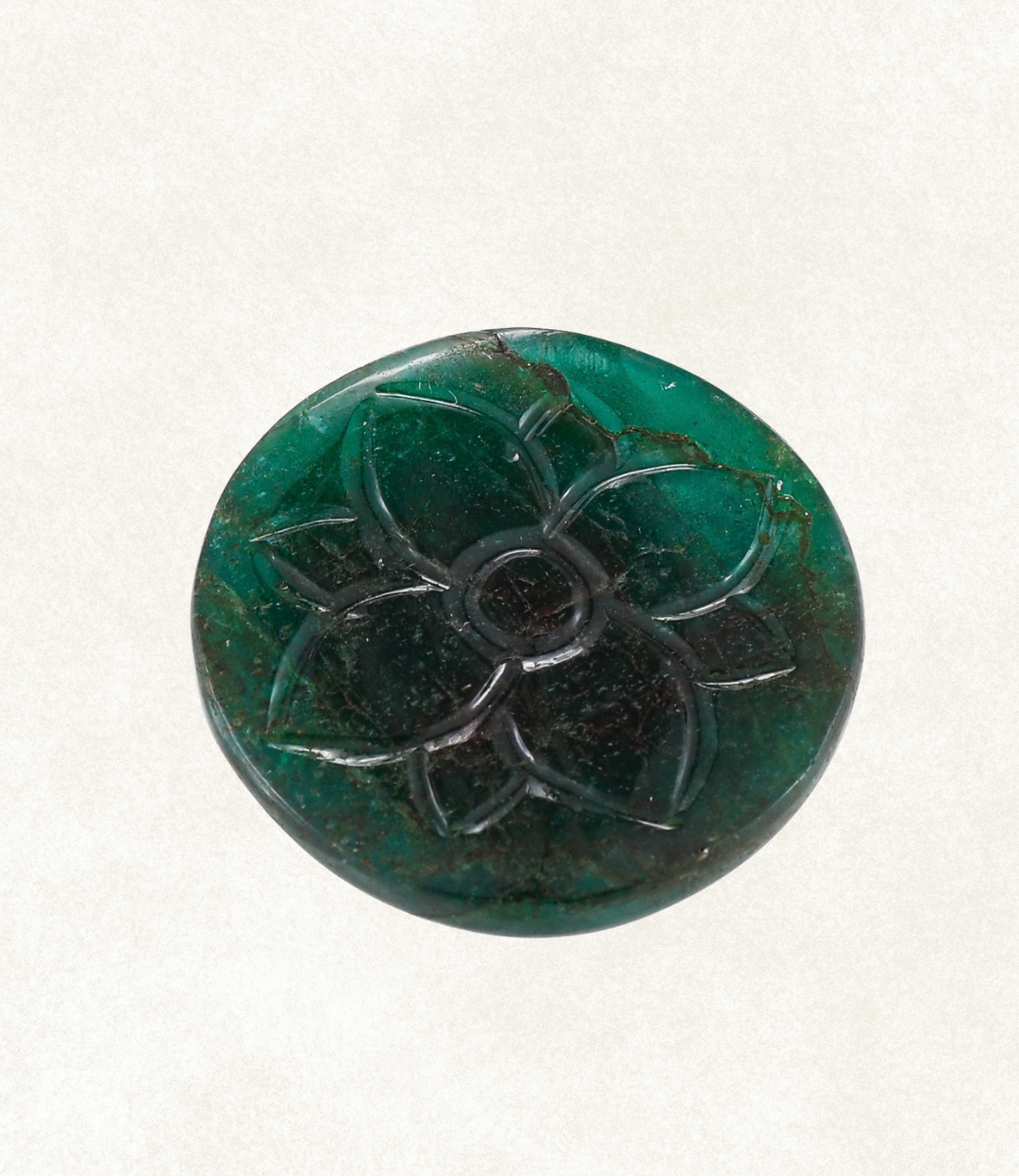 Carved Floral Cabochon